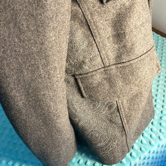 Subscript wool blend military style jacket - Picture 9 of 16